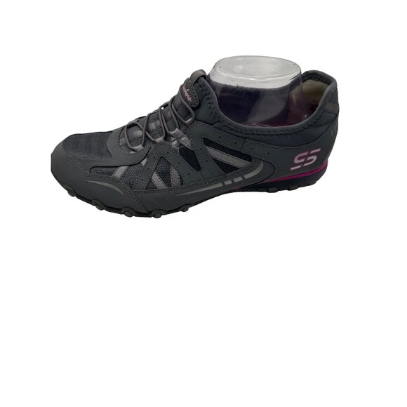 Skechers s Size 10 Gray Athletic Sneakers Mesh Synthetic Slip-On Accents - Picture 2 of 9